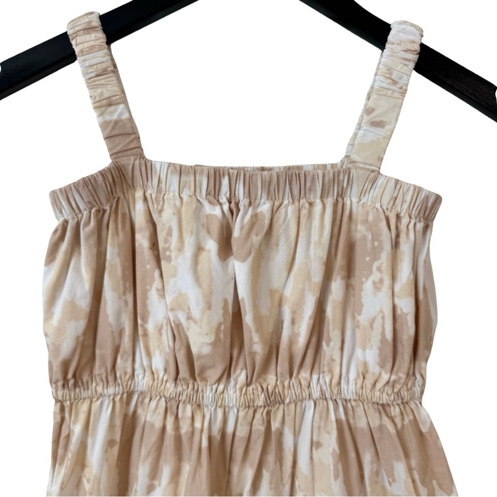 Cleobella Littles Girls 6 Tiered Midi Length Dress Beige Tan Pia Watercolor Boho - Picture 4 of 8